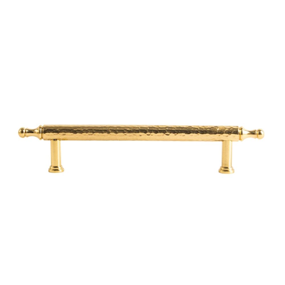 

Brass French Cabinet Handles, 128mm Hole Center 6167 Hammered Texture Wardrobe Drawer Pulls A
