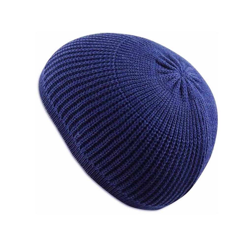 Casual Beanies Cap Solid Color Skull Hat New Kufi Cap  Men