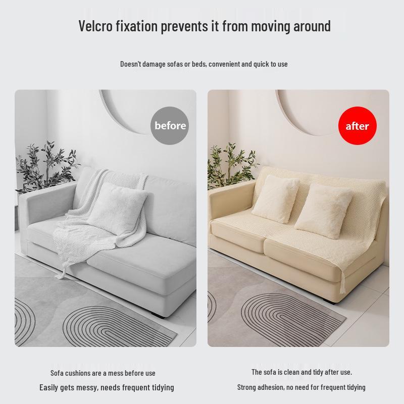 No-Slip Velcro Adhesive Seat Cushion & Bed Sheet Fixing Stickers - Needle & Trace-Free