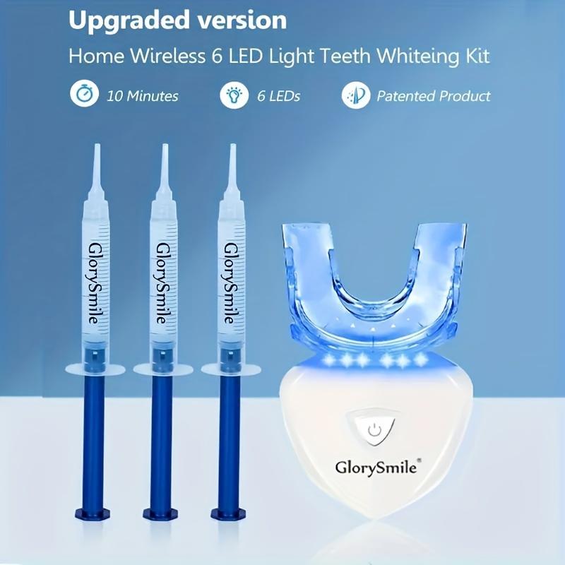 Teeth Whitening Gel Pens Teeth Whitening Kit Rechargeable Home Use Wireless Teeth Whitening Kit With LED Blue Lights