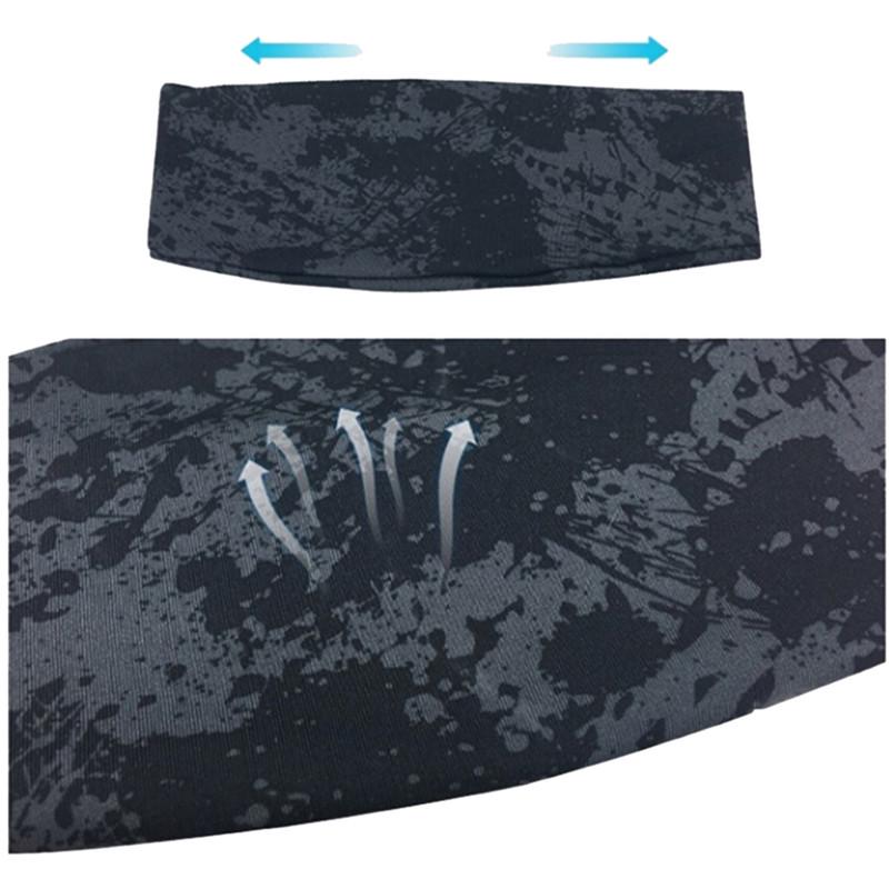 Yoga Hairband Sport Running Cycling Sweatband Sweat Wicking & Safe Headband for Men and Women Lightweight Headband (Camouflage