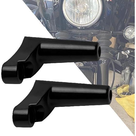

HDBUBALUS Motorcycle Front Turn Signal Mounts Relocation Kit Fit for Harley XL Sportster 883 1200 1988-up Dyna FXR 1991-2005 (Chrome) чёрный