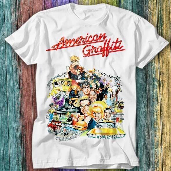

American Graffiti 70s Retro Movie Poster T Shirt Top Tee 322 XL