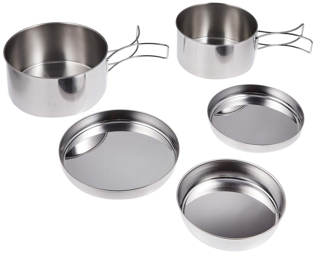Captain Stag Camping tableware 5 piece set M-7562