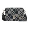 Polyamide Combo Bag, Shoulder Bag, Crossbody Bag Unisex Black Gray Casual 3ACRM062N