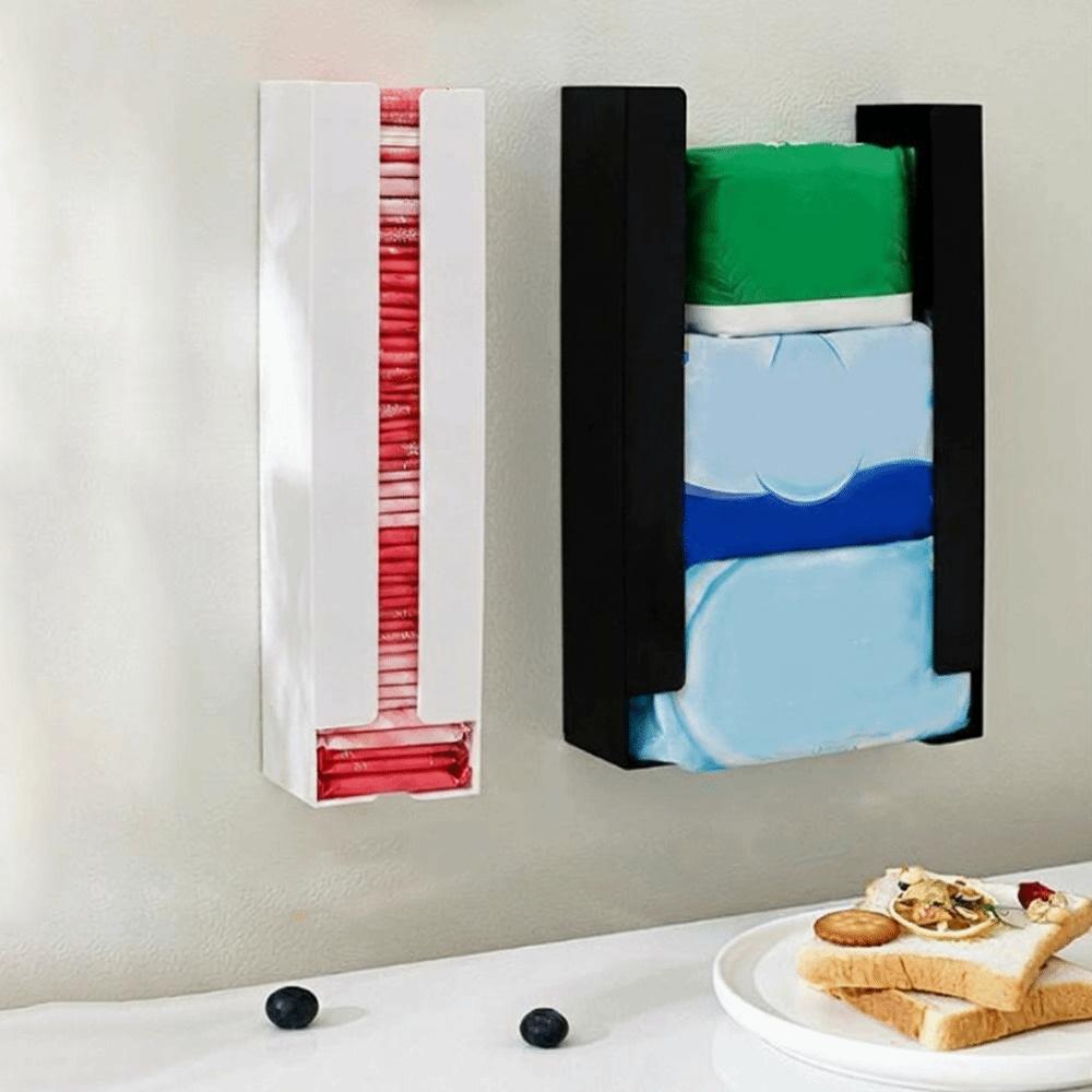 Plastic Magnetic Pocket Tissue Storage Box Wall Mounted Adjustable Mini Napkin Storage Box Space Saving Large Capacity