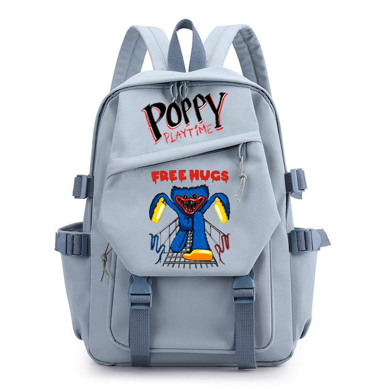 Poppy Waterproof Women's Backpack Girl Schoolbag Large Capacity Travel Leisure Shoulder Bag