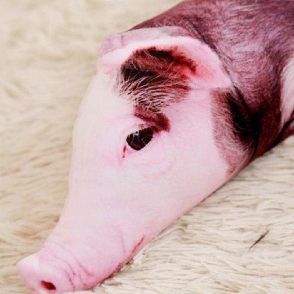 Simulated Pig Plush Toy Realistic Pig Cushion Creative Pig Stuffed Pillow Kids Toy