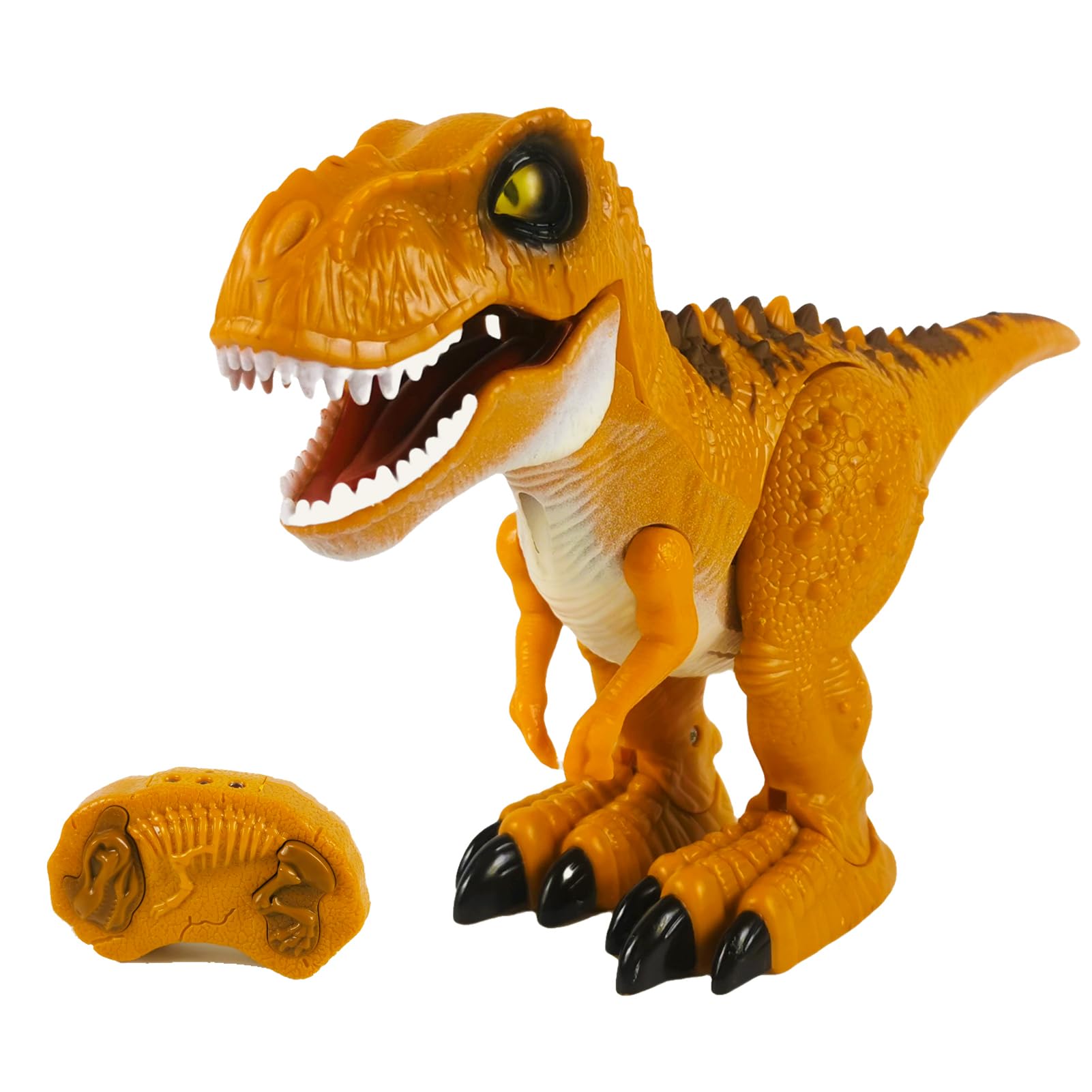 

ATAMIRA Dinosaur Figure, Just Moves Forward, Battery Operated, Roaring Toy for Young Children