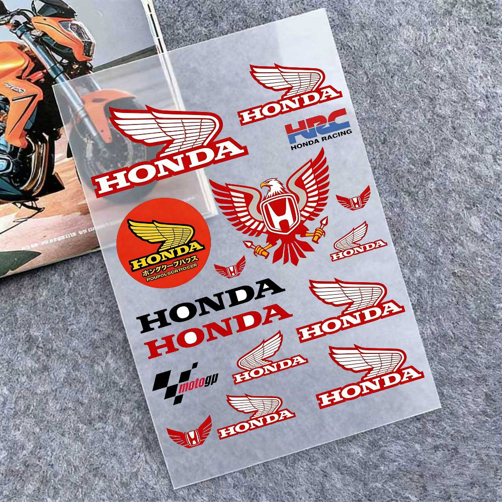 

Светоотражающие наклейки для мотоциклов Honda, 3M, Предупреждающие знаки безопасности ночью в темноте, Шлемы для скутеров 20x30cm