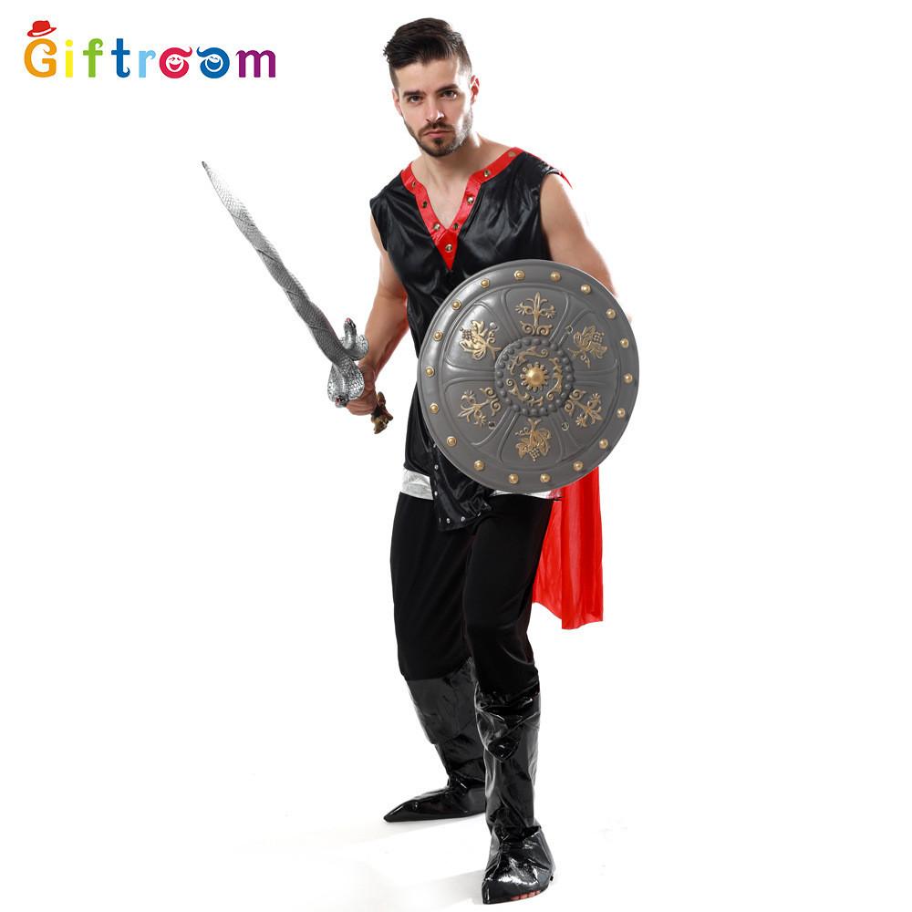 Adult Premium Quality Mens Roman Warrior Costume For Halloween Cosplay And Stage Shows