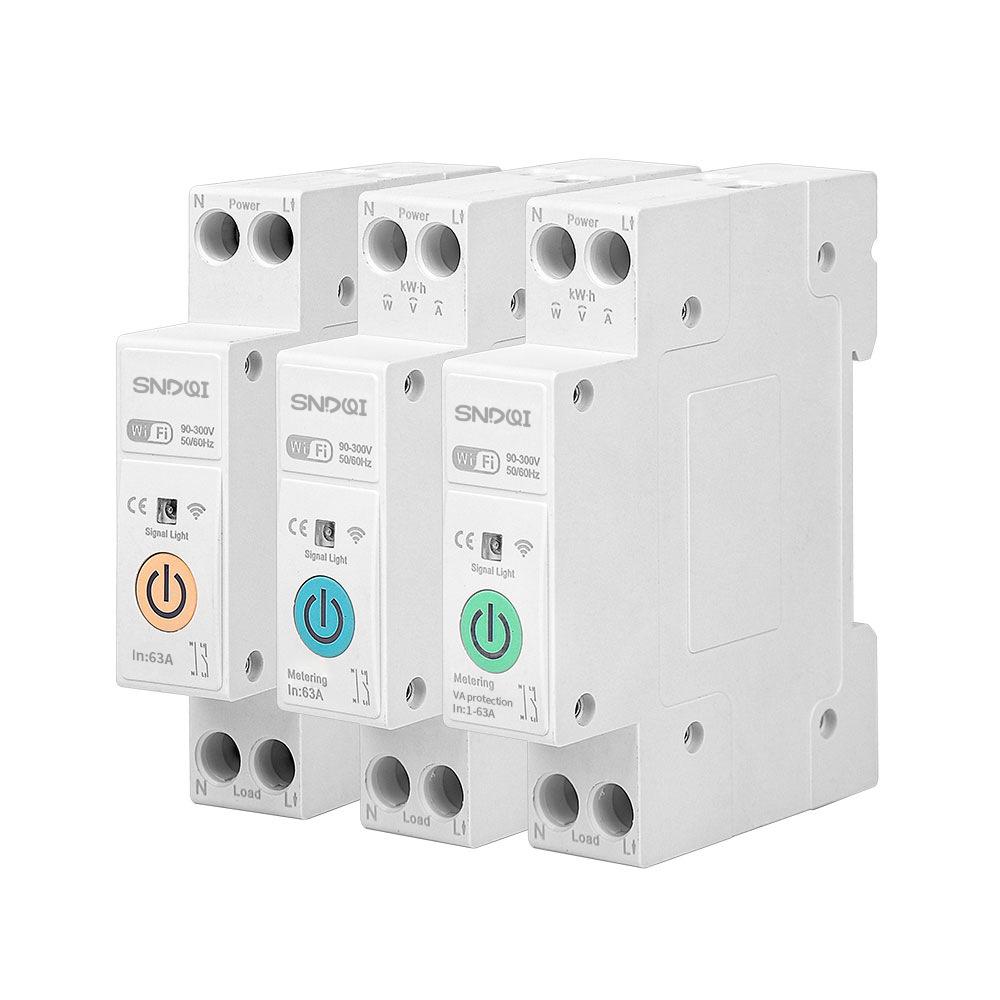 Tuya WiFi Smart Circuit Breaker with Voltage Protection & Remote Timer Control