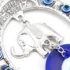 Turkish Blue Eye Horseshoe Elephant Pendant Amulet Lucky Protection Car Ornament