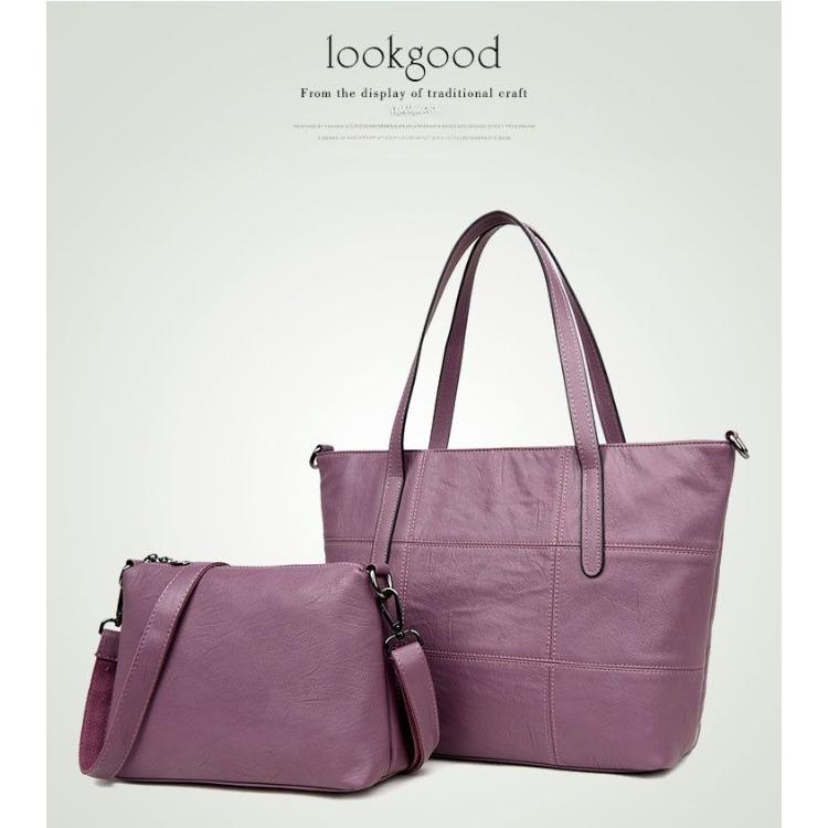 Women Fashion  Soft Leather Large Capacity Bag Versatile Elegant Shoulder Crossbody Handbag