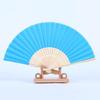 Handheld Fan Blank Folding Fan DIY Wedding Decoration Bamboo Hand Held Fan Craft