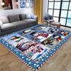 Cartoon Snowman Carpet Merry Christmas Area Rug For Living Room Bedroom Bedside Decor Home Entrance Door Mat Anti-slip Floor Mat