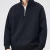 Frühling Stehkragen Pullover Sweatshirts Hombre Halb Reißverschluss Y2K Vintage Hoodie Casual Preppy Fashion Lose Kleidung Plus Größe