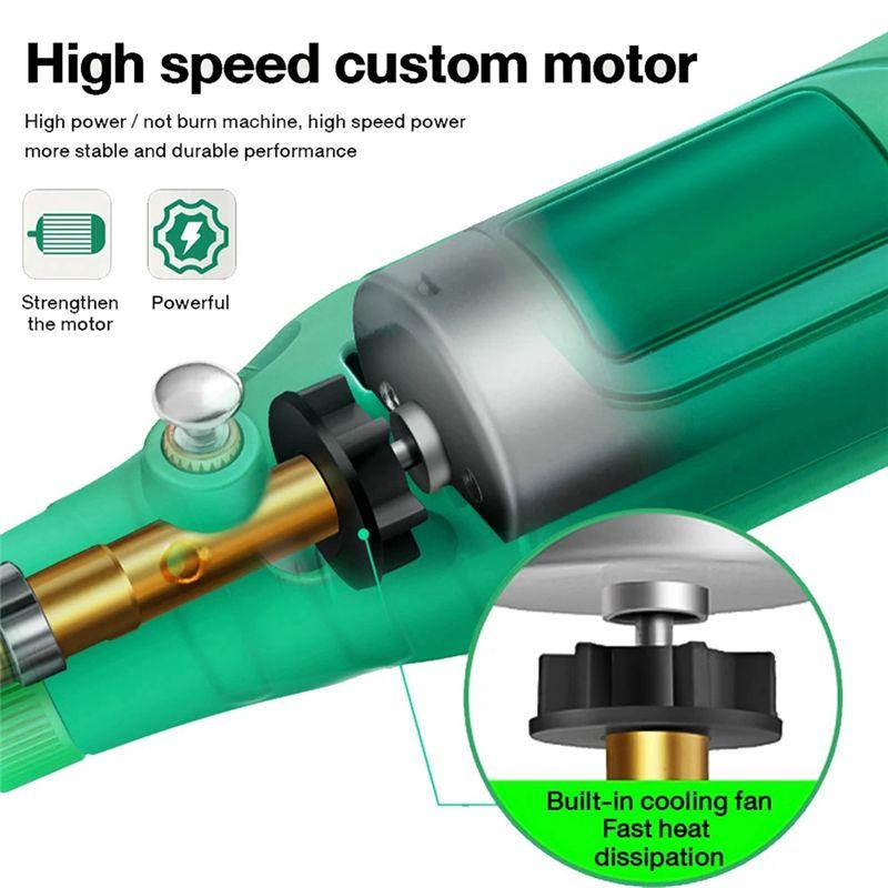 AEE4-Mini Drill Polishing Engraver Pen Grinder Electric Rotary Tool Grinding Machine Miniature Household Tool