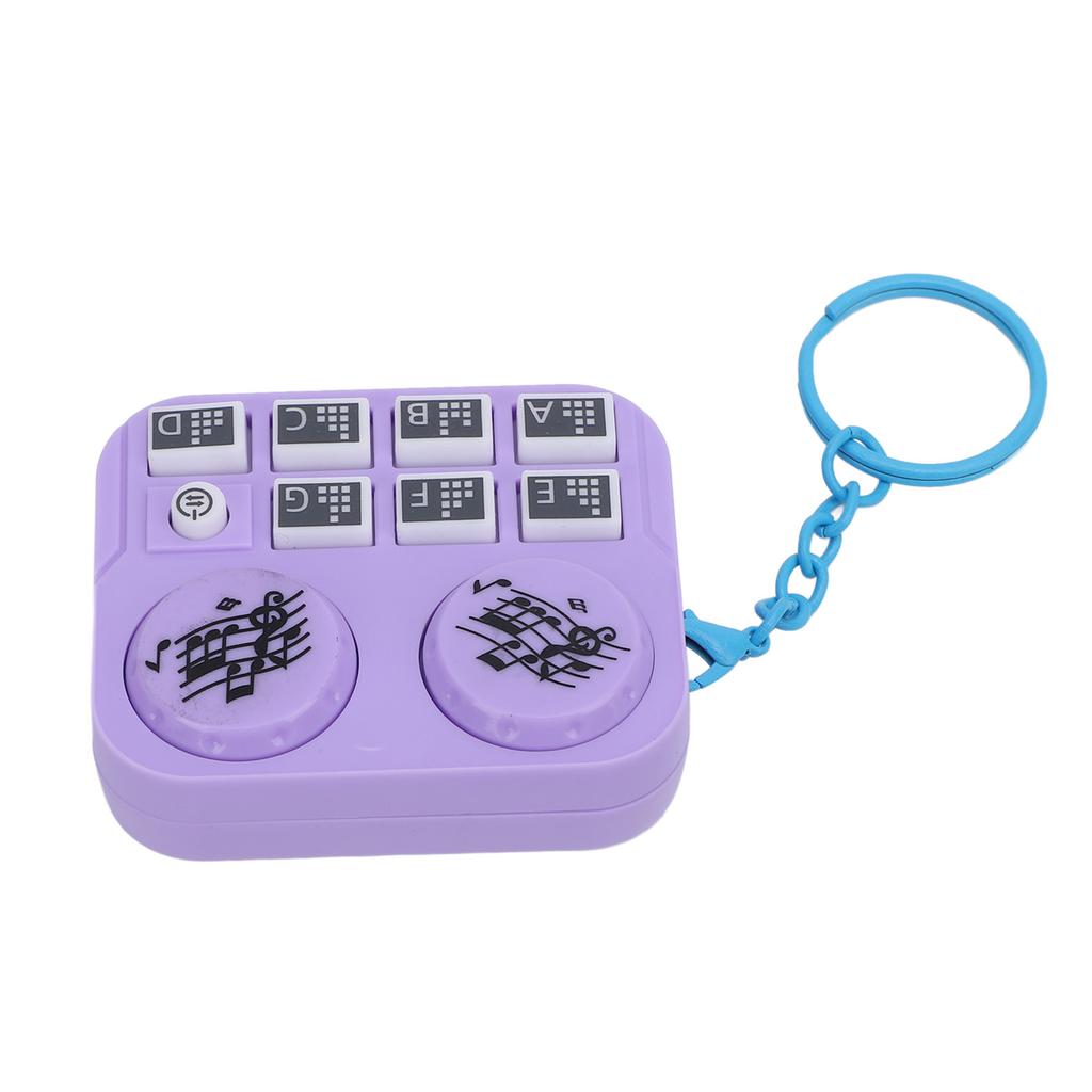 Keychain Colorful Lights DJ Disc Player Design Automatic Play and Self Press Mode Portable DJ Keyring