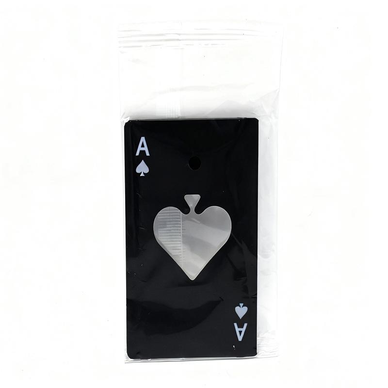 Stainless Steel Spade-A Card Style Bottle Opener