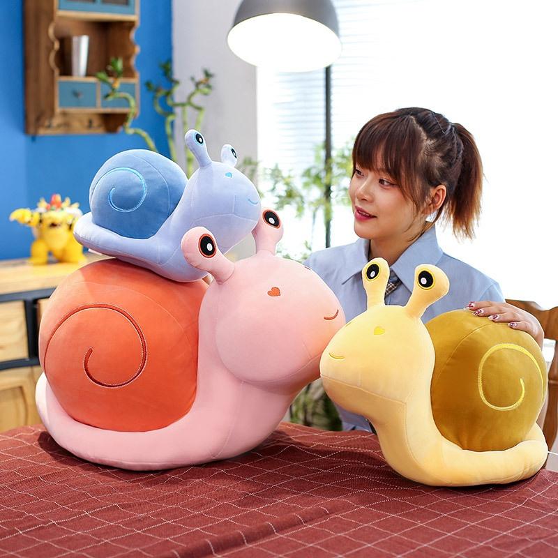 Cute And Cuddly Plush Snail Toy- Soft And Cozy Stuffed Animal Pillow For Kids And Babies Perfect Birthday Gift
