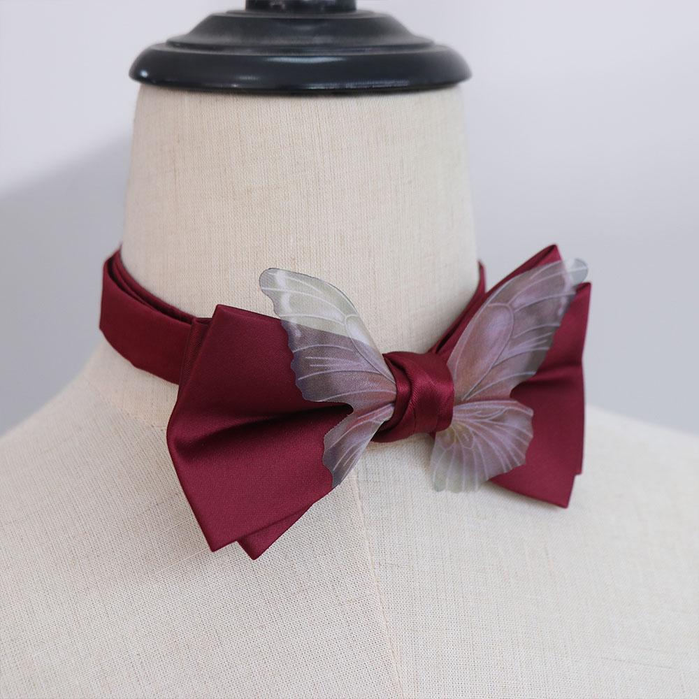 Adjustable Men Necktie Solid Color Bridegroom Groomsman Cravat Fashion Butterfly Bow Tie  Shirt