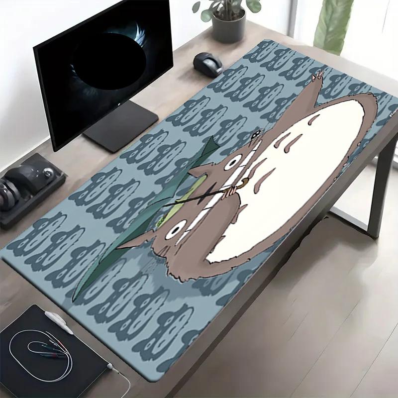 My Neighbor Totoro Print Mouse Pad, Anti‑Slip Desktop keyboard Mat, for PC Laptop Gaming Working Daily Use, Cool Festival Surprise Gift