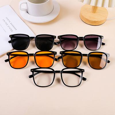 Classic Minimalist Square Frame Sunglasses Unisex  Geometric Sunglasses Outdoor Travel Sun Glasses