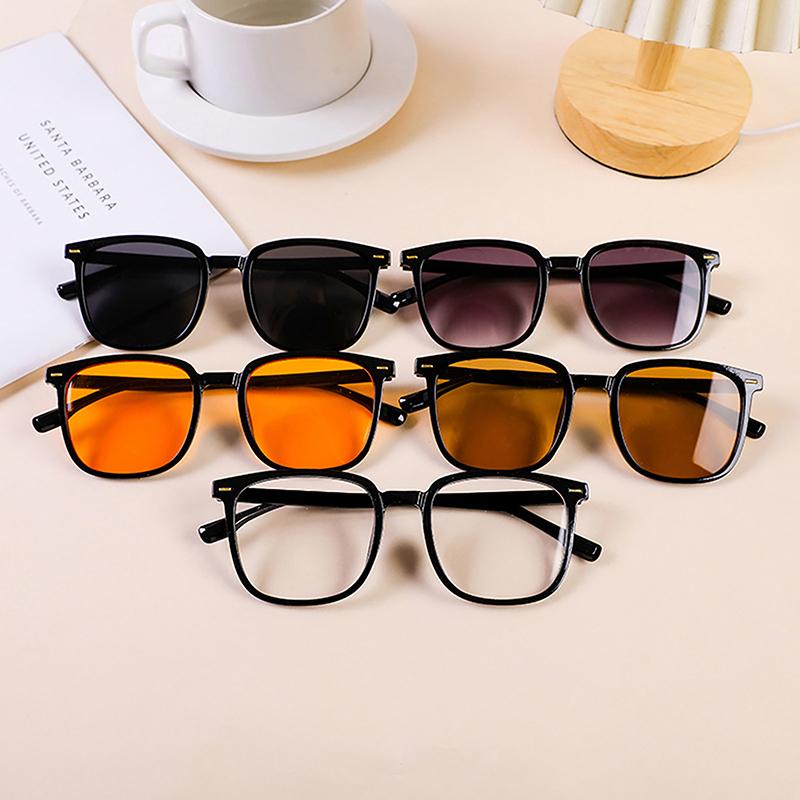 Classic Minimalist Square Frame Sunglasses Unisex Geometric Sunglasses Outdoor Travel Sun Glasses