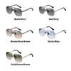 New Fashion Pilot Sunglasses For Men Vintage Gradient Big Frame Sun Glasses Women Luxury Brand Metal Eyewear