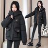 2025 Fall/Winter New Down Cotton Jacket Korean Loose and Thickened Hooded Bread Jacket Versatile Jacket