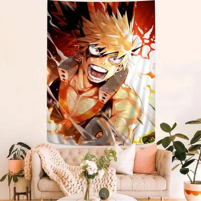 Anime BBakugo Katsuki Anime Tapestry Hanging Tarot Hippie Wall Rugs Dorm Wall Hanging Sheets
