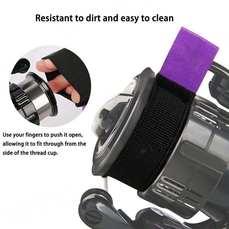 Elastic Fishing Reel Spool Cover Fishing Reel Protectors Belt Holder Fasteners Fishing Accessories Easy To Clean