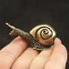 Snail Solid Brass Ornaments Tea Pet Vintage Copper Simulation Toy Decorations