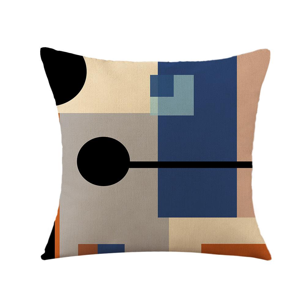 Geometrischer roter Kissenbezug Büro Kissen Sofa Kissen Bettseite Rückenlehne Kissenbezug