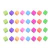Styropor Klosser Polystyren Skum Klosser DIY Firkantet Fargerik Bryllupsdekorasjon 50 Stk Sett (Tilfeldig farge) 3,5 cm