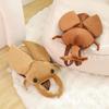 Creative Stag and Rhinoceros Beetle Plush Toy Backpack