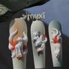 DIY Silikon Nagelform 3D Neunschwänziger Fuchs Dreidimensionale Nail Art Dekorationen Kreative Nagelform Klare Nagelwerkzeuge