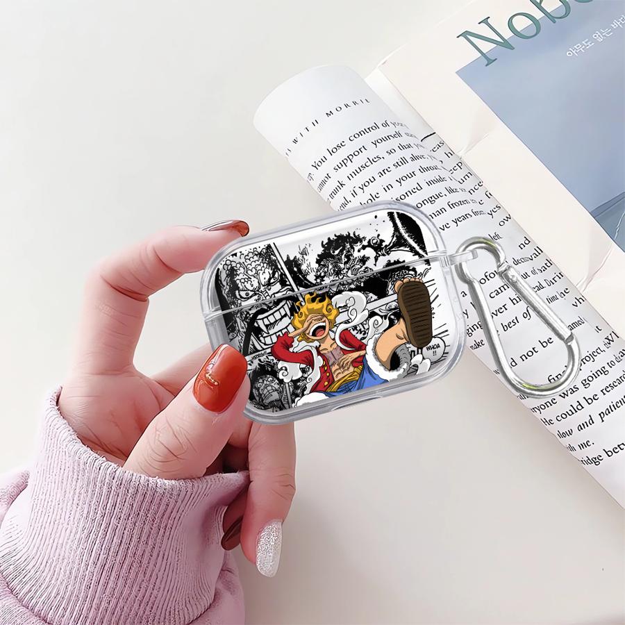 Ones Pieces Fashion Case For Airpods 3 Pro 4 Pro2 1 2 Pro3 Clear Earphone Cases Cover