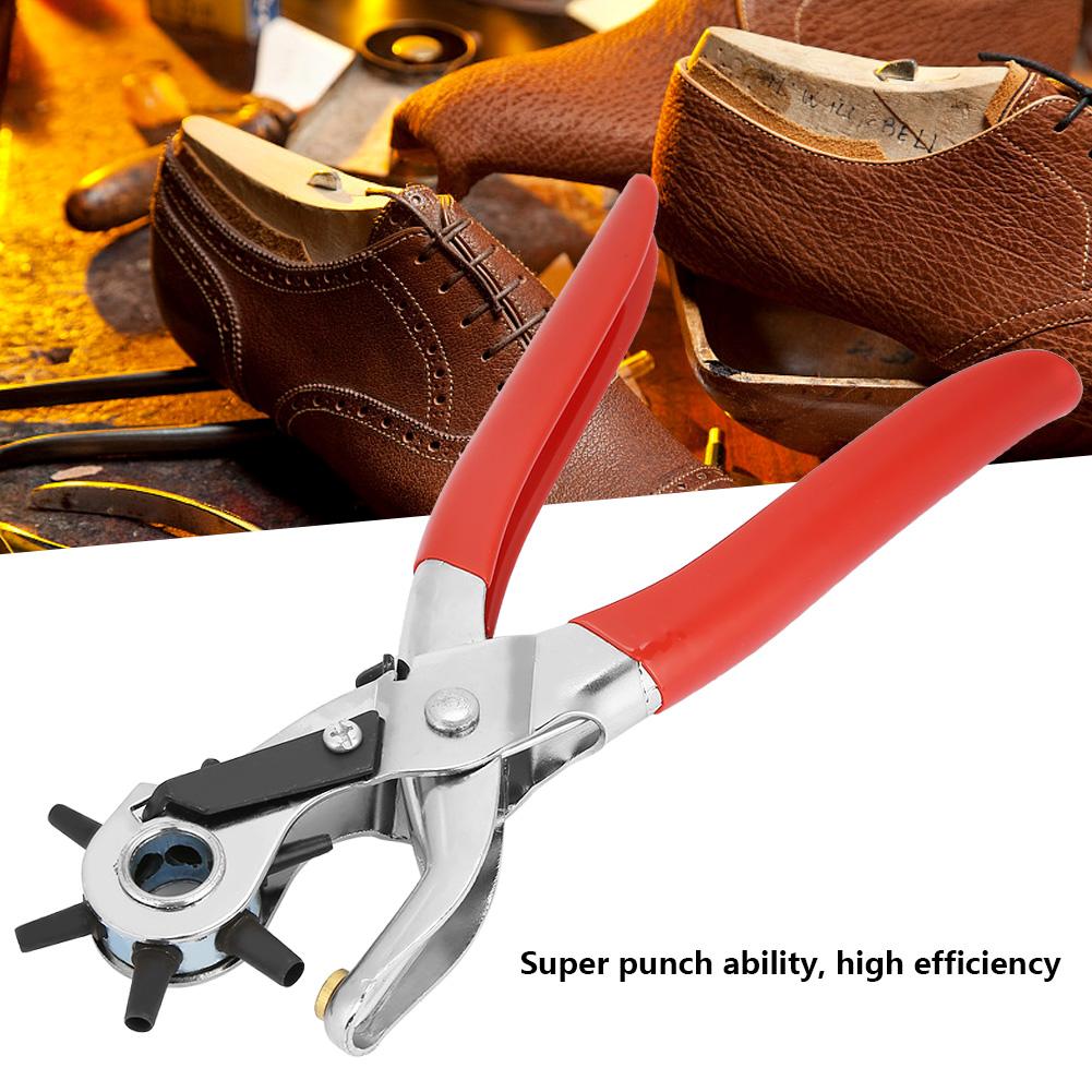24.5mm Carbon Steel Multi Hole Belt Punch Plier For Leather Paper Plastic