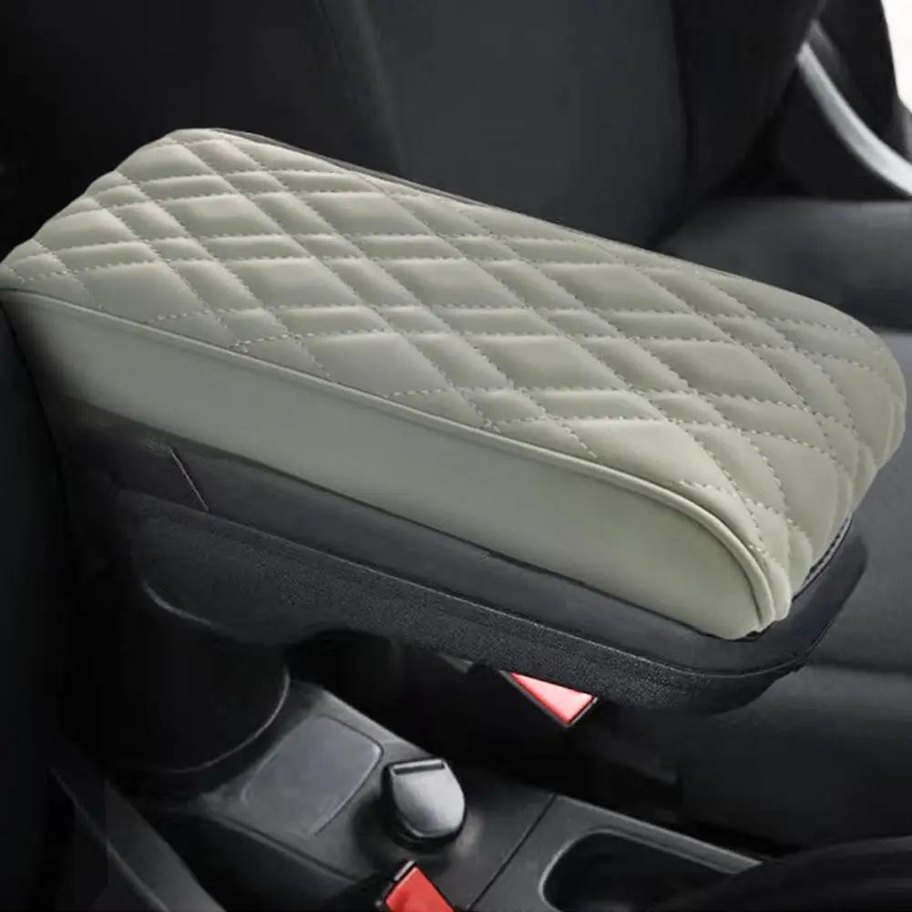 

Wave Embroider Car Armrest Mat Center Console Arm Rest Cushion Cover Storage Box Armrests Protection Pad Auto T2I6