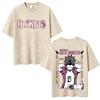 Washed Vintage Anime Haikyuu Kotaro Bokuto T-shirt Retro Manga Oversized T Shirts High Quality Cotton T-shirts Unisex