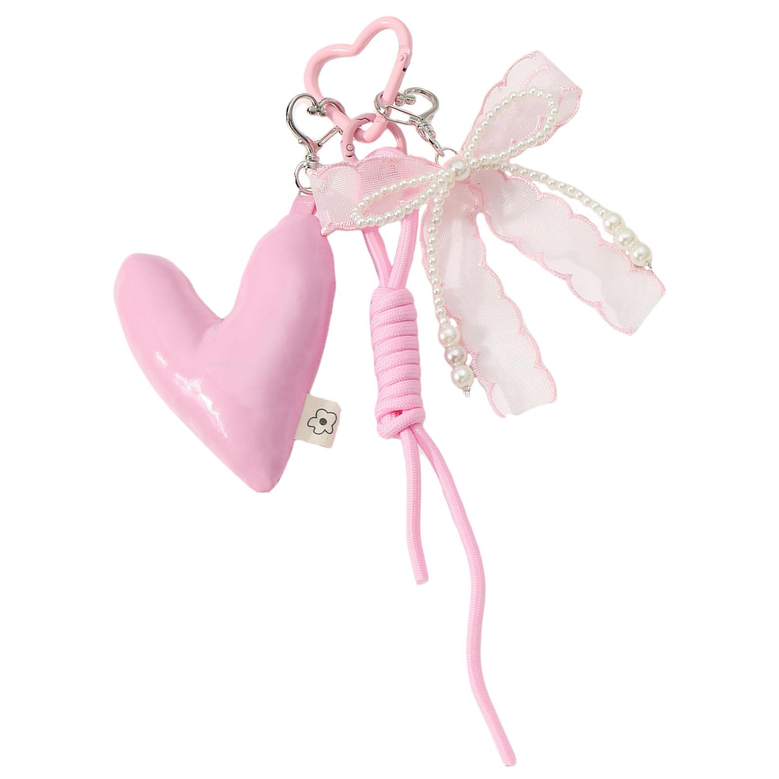 

Милые подвески для сумок, подвески для сумок, эстетичные брелки для сумок, аксессуары для панк-подвески, брелок в стиле Харадзюку розовый