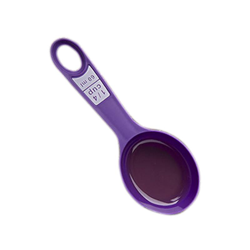 12 Stück Backwerkzeuge Küchenmesslöffel-Set Kunststoffmessbecher mit Skala Messlöffel für Milch Kaffee Küchenhelfer