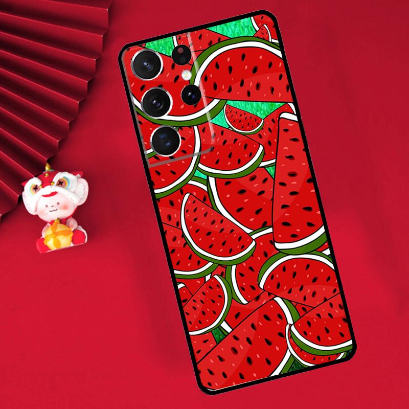 

Cute Summer Fruit Watermelon Funda For Samsung Galaxy S24 S23 S22 Ultra Plus S20 S21 FE S8 S9 S10 Note 10 20 Ultra Case Galaxy S10