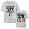 Singer Rosala Rosalia 100cotton Unisexs shirt 2026 LUX Tour Graphics short sleeve oversized Womens Short Sleeved Cheap Tshirt