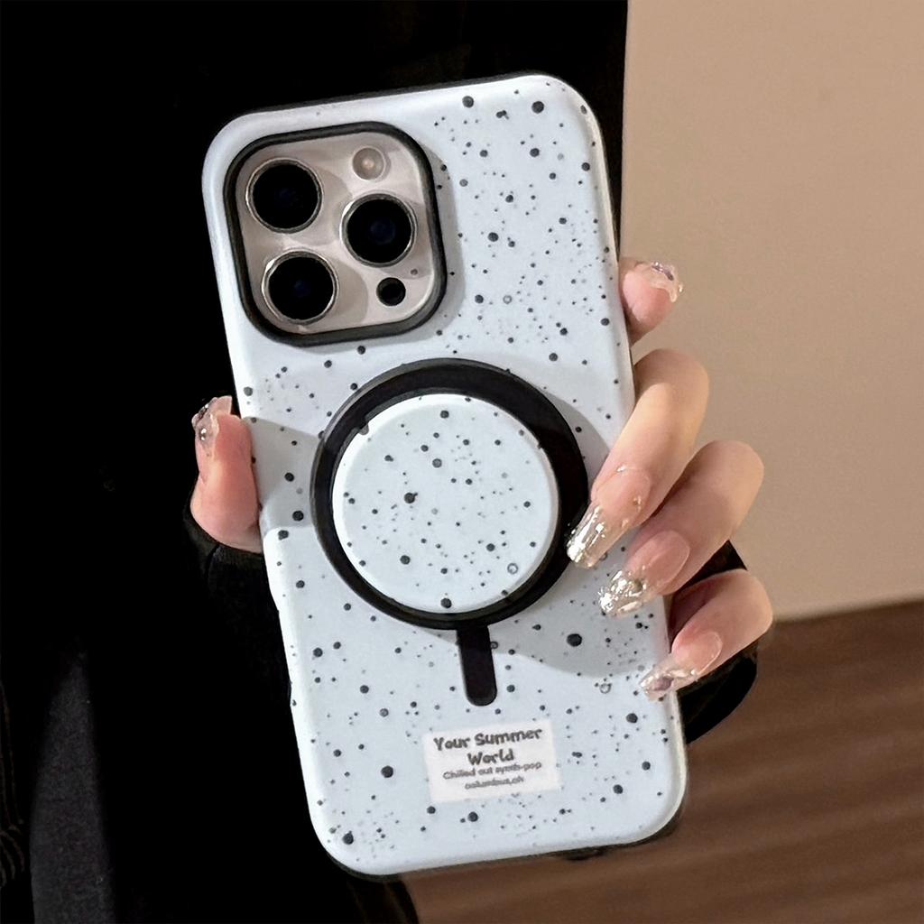 Ink Splashing Magnetic Bracket Apple 15 Mobile Phone Case IPhone 16 Promax Suitable for 13 Philin Korean Niche 11 Hard