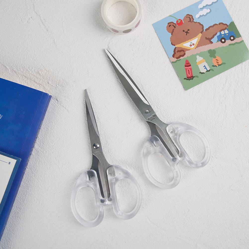 Mr. Paper 3 Style Ins Style Transparent Scissors Creative Good-looking Student Desk Supplies Multi-purpose Scissors Stationery