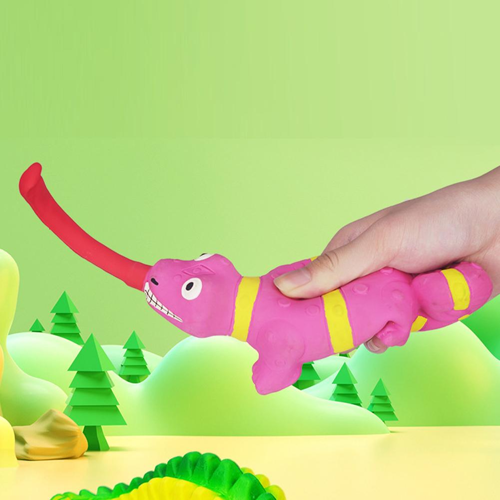 Kolip Latex Dog Squeaky Toys, Soft Rubber Puppy Chew Squeaky Toys, High Elasticity Funny Animal Design Interactive Play Toy For Small Medium Large Dog