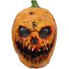 Creepy Halloween Pumpkin Mask, Novelty Latex Scary Halloween Costume Party Props